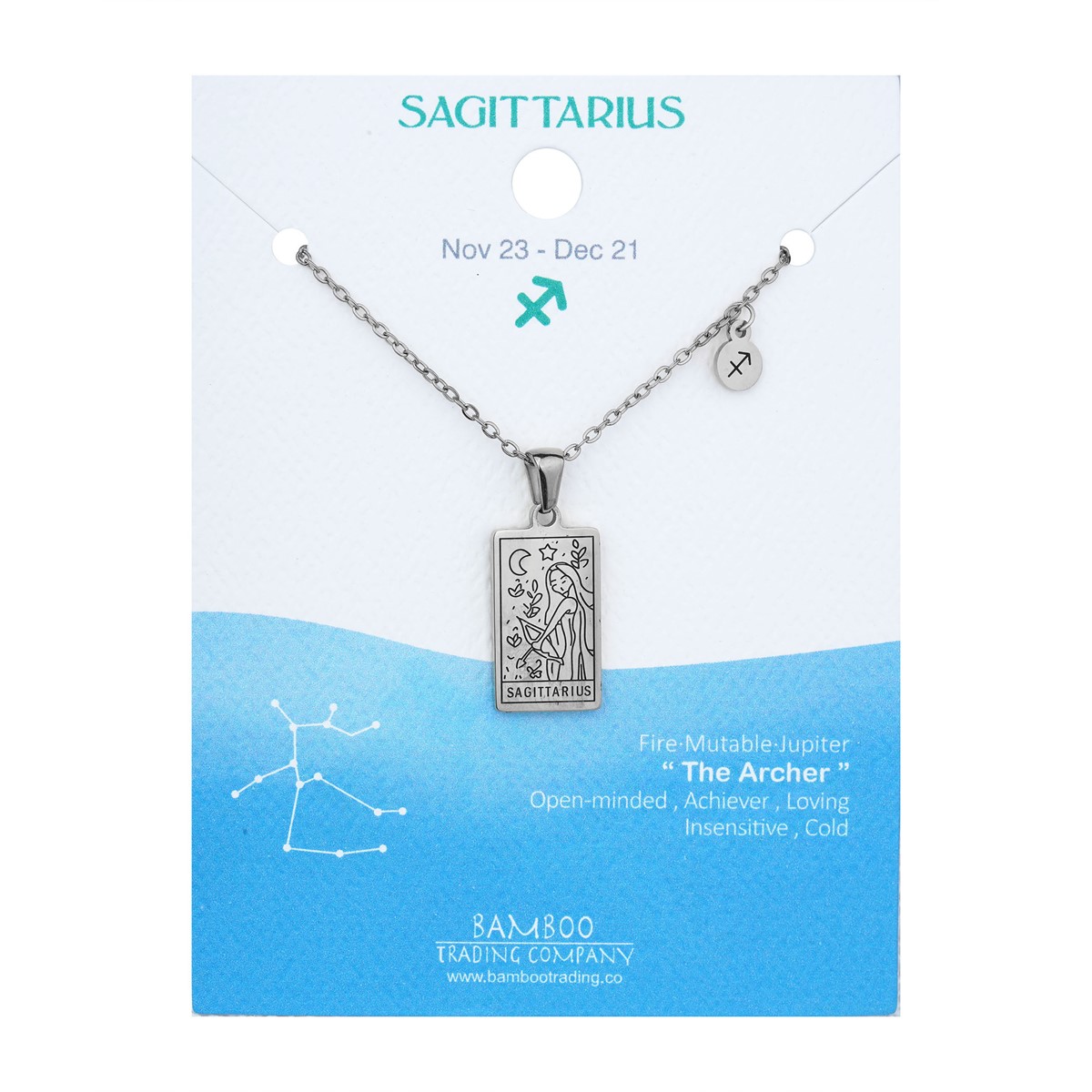 Zodiac Necklace Silver Sagittarius RSN2030