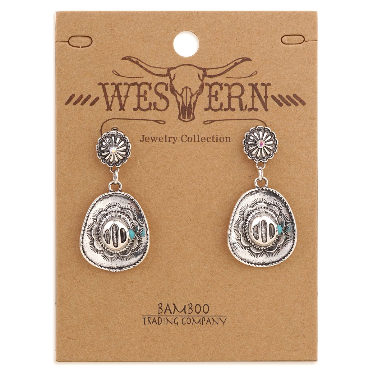 Western Cowgirl Hat Earrings RSE1945