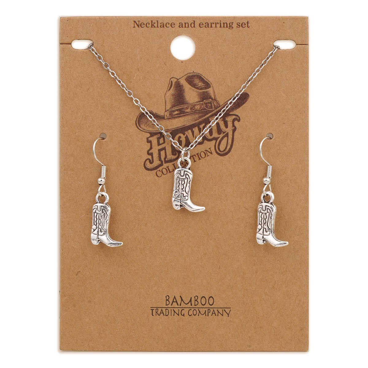 Howdy Boot Earring & Necklace Set RSN1947