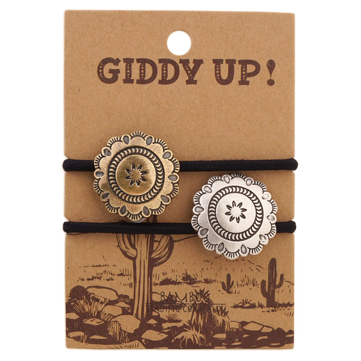 Giddy Up Western Flower Hair Tie RSH003