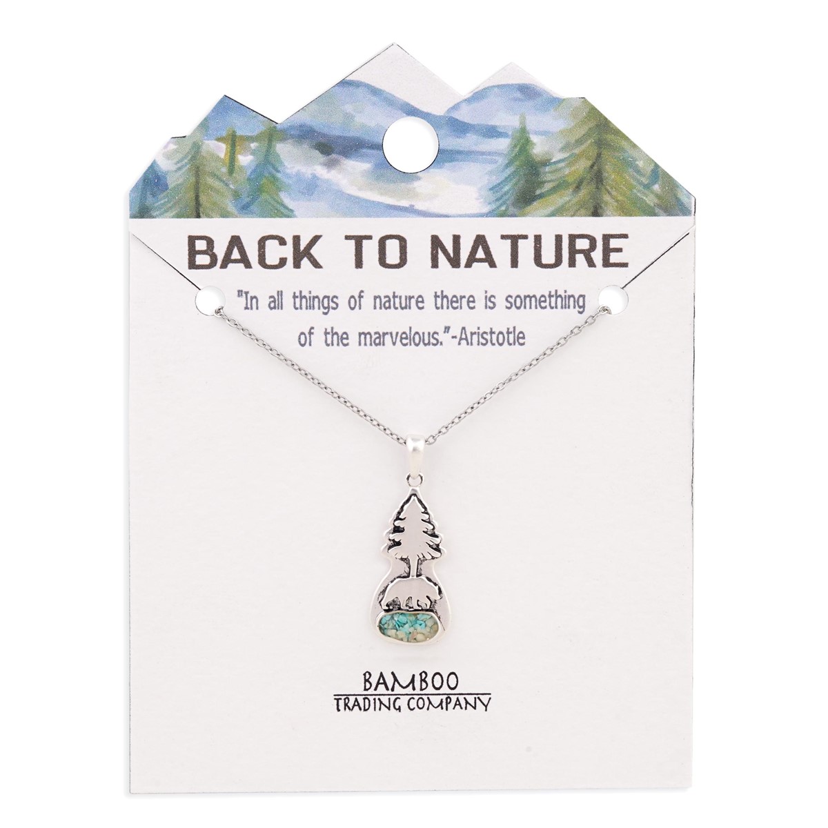 Back to Nature Bear Necklace RSN1941