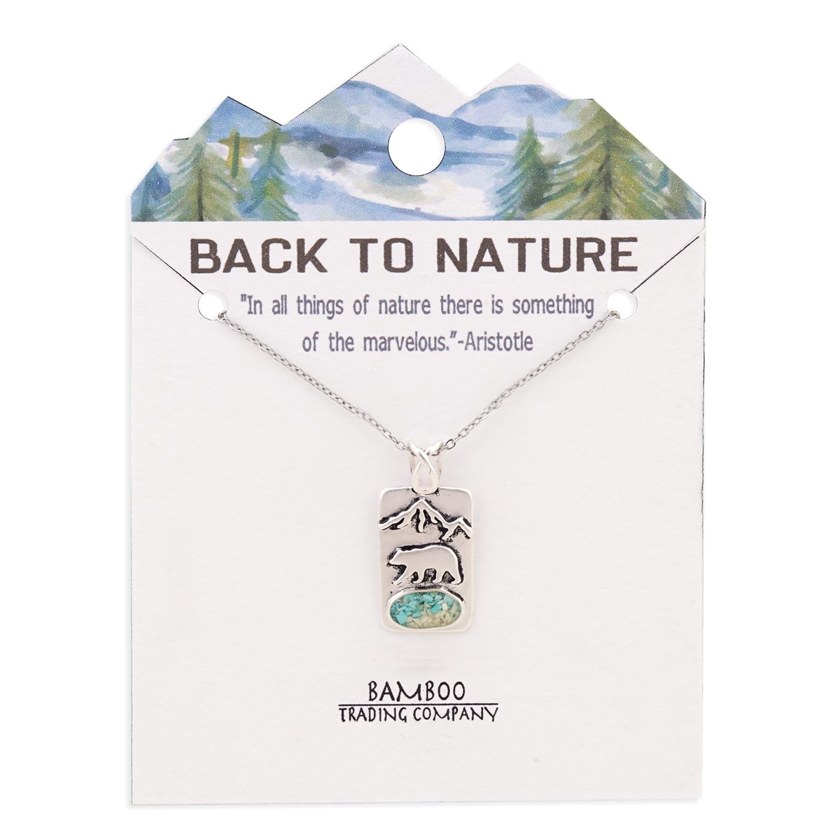 Back to Nature Bear Mountain Necklace RSN1943