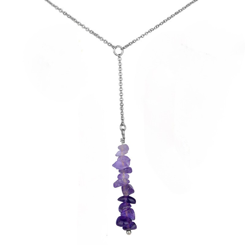 Crown Chakra Necklace Silver RSN0100