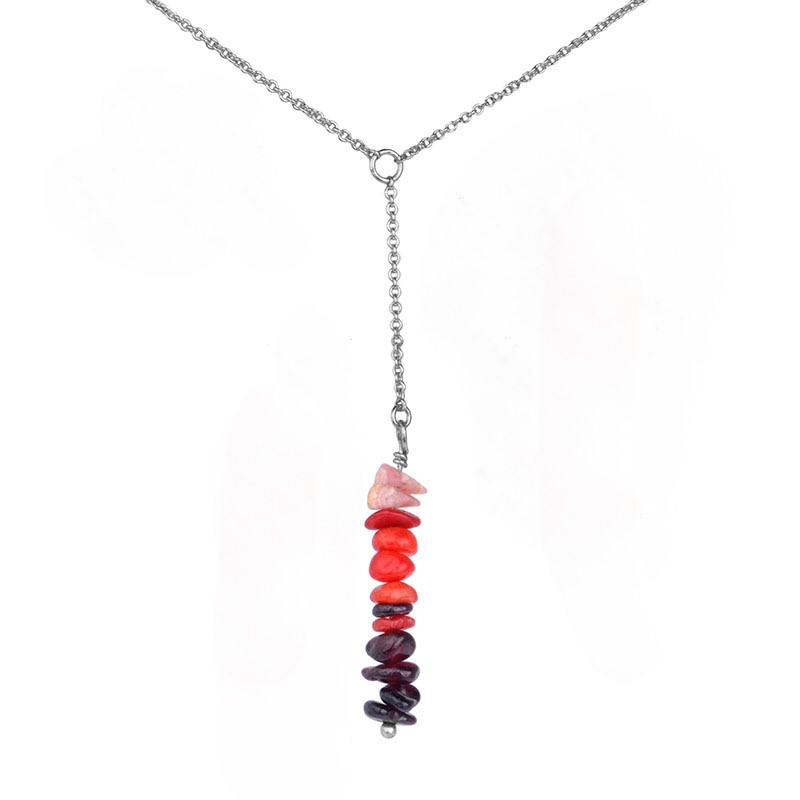 Root Chakra Necklace Silver RSN0102