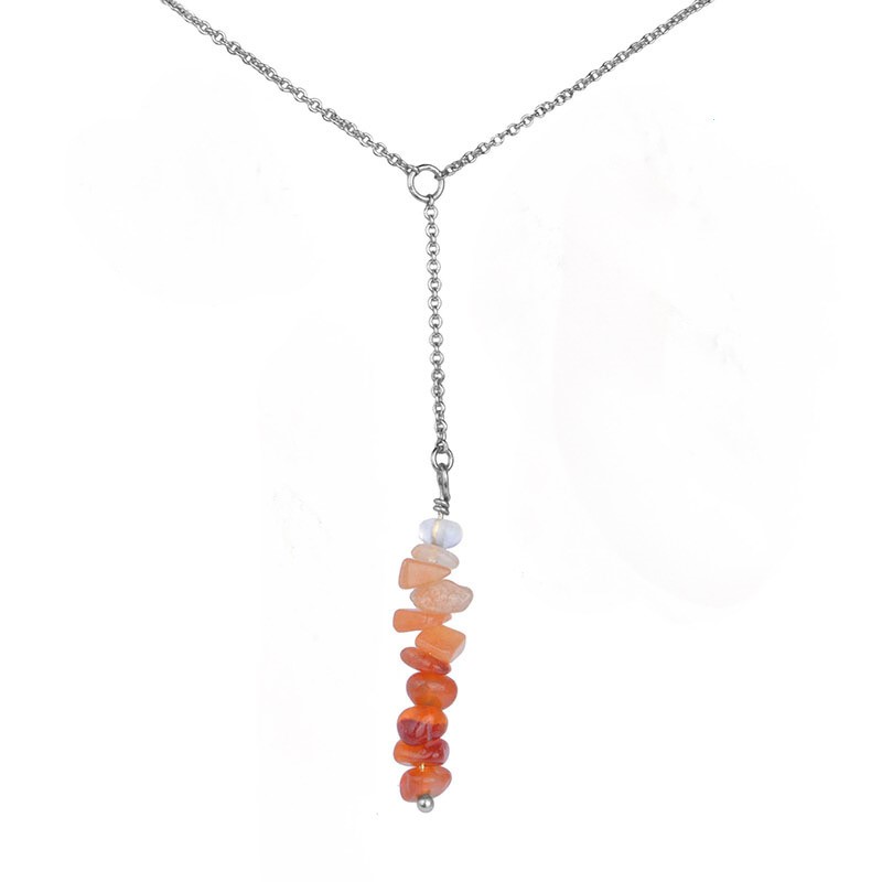 Sacral Chakra Necklace Silver RSN0103