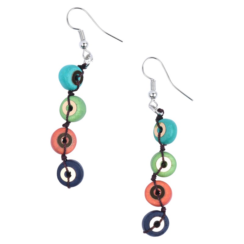 Colorful Rounds Earrings BPE331