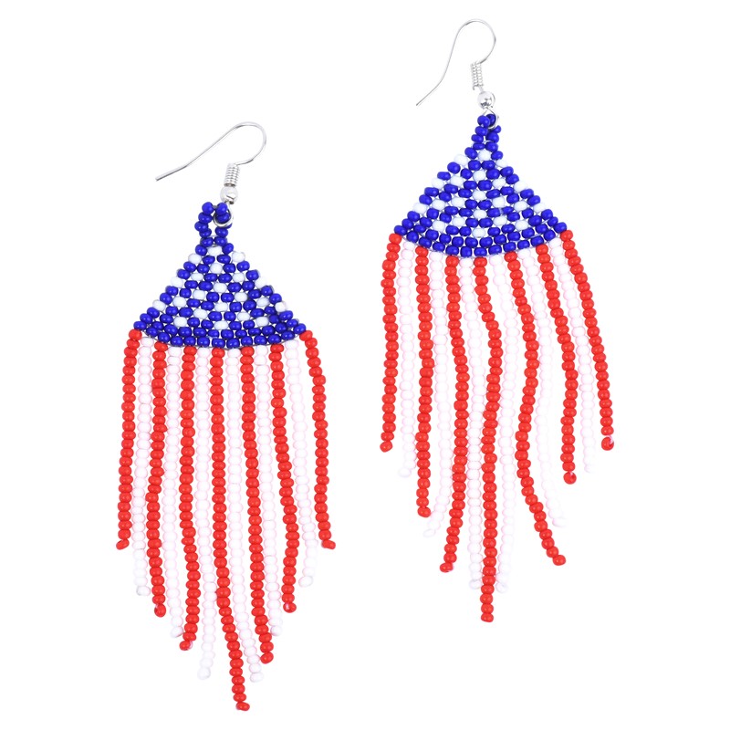American Flag Earrings DRE005