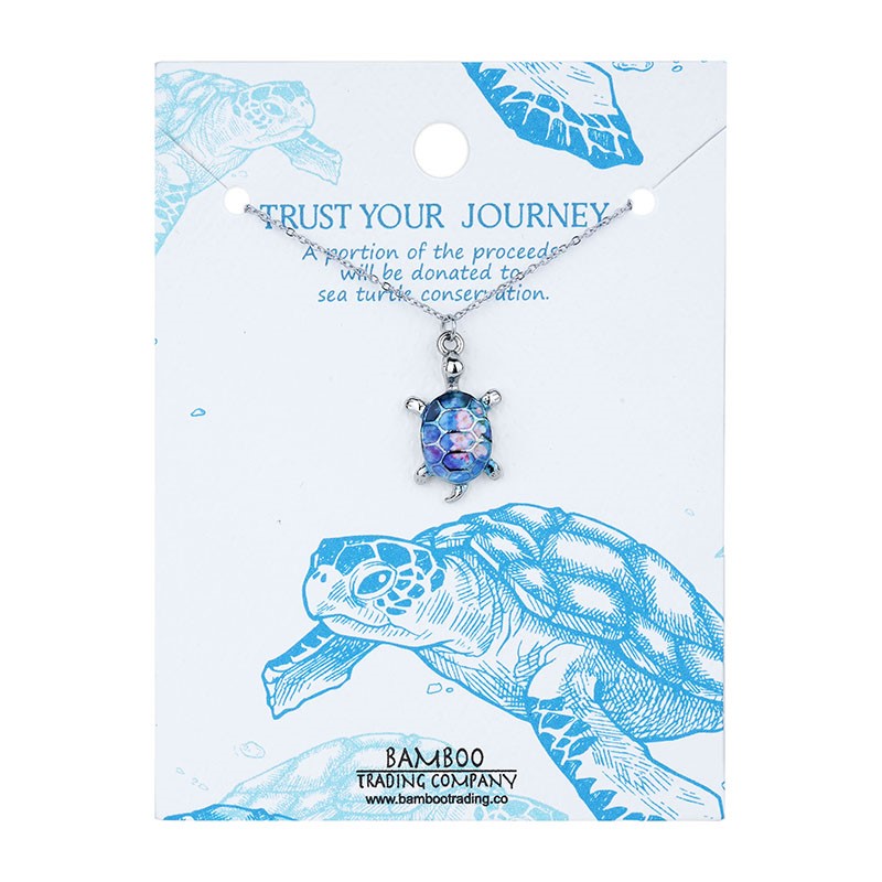 Trust Your Journey Necklace Sea RSN1703