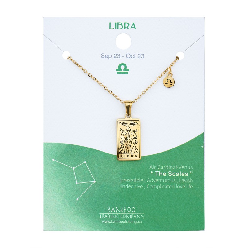 Zodiac Necklace Gold Libra RSN2016