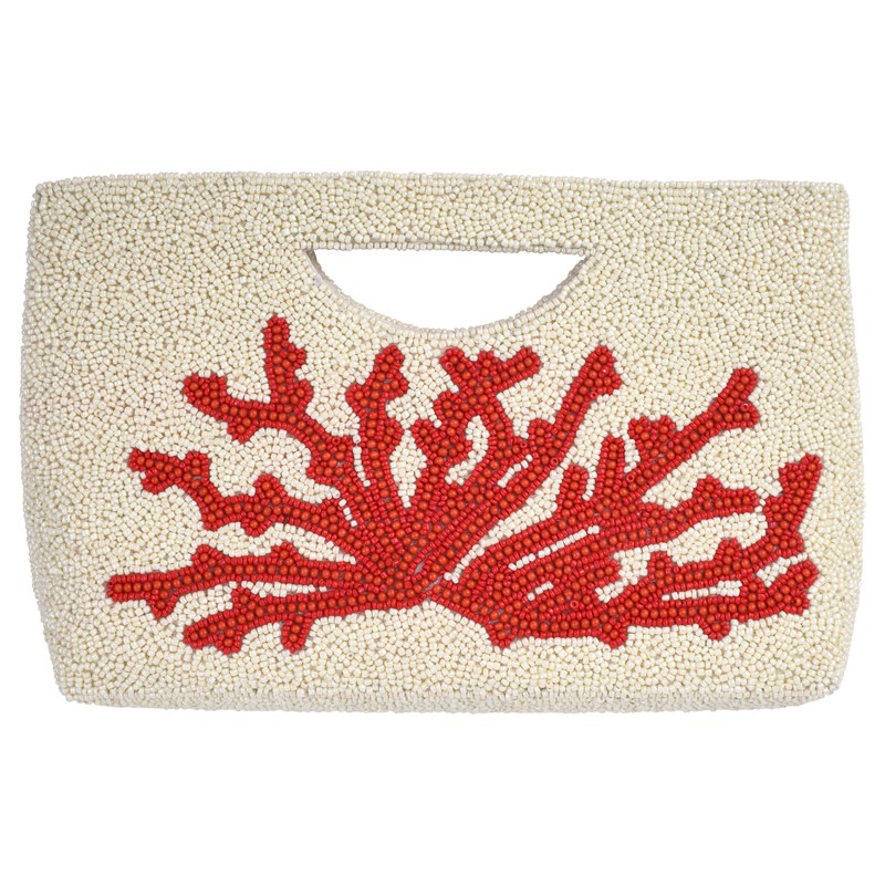 Coral Half Moon Clutch MTY006