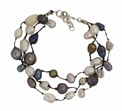 Three Strand Freshwater Pearl Bracelet
