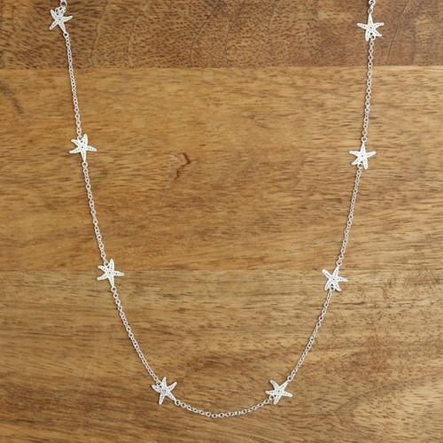 Starfish Mini Necklace Silver
