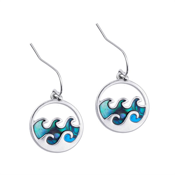 Sounds of The Sea Cresting Wave Earring