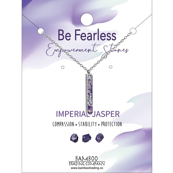 Be Fearless Rectangle Necklace