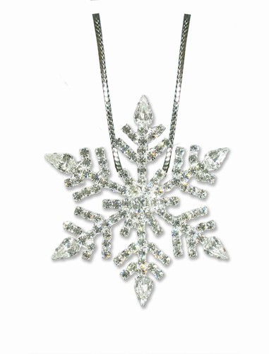 large snowflake necklace