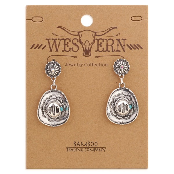 Western Cowgirl Hat Earrings