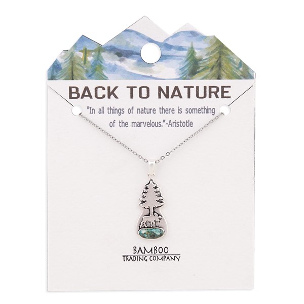 Back to Nature Moose Necklace