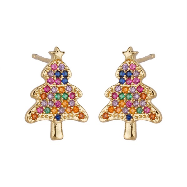 Pastel Tree Earrings