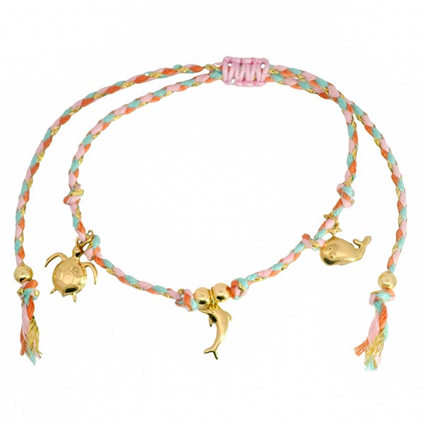 Pink Coastal Charms Bracelet