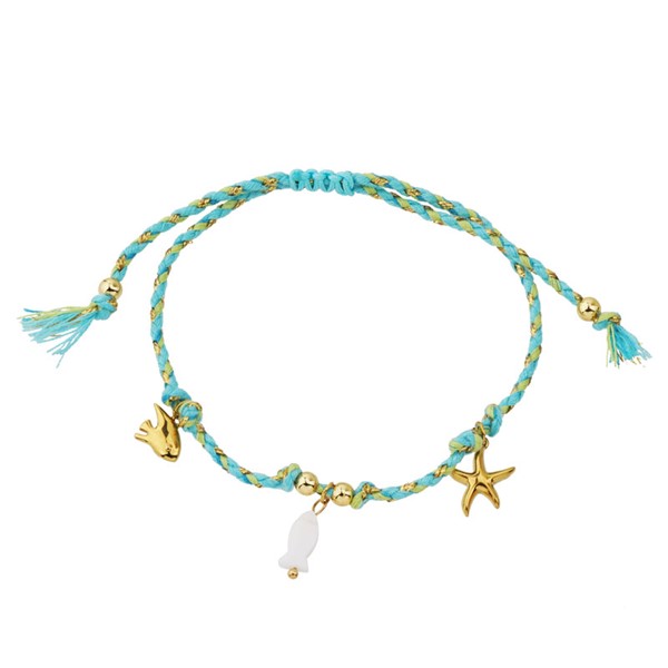 Turquoise Coastal Charms Bracelet