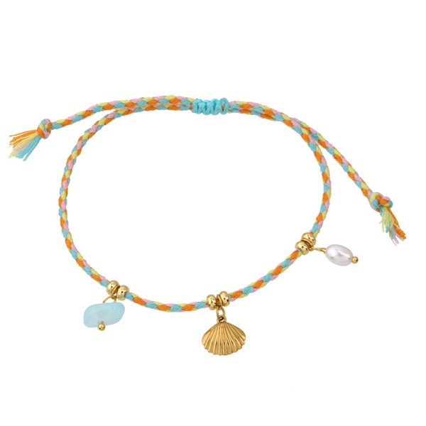 Orange Coastal Charms Bracelet