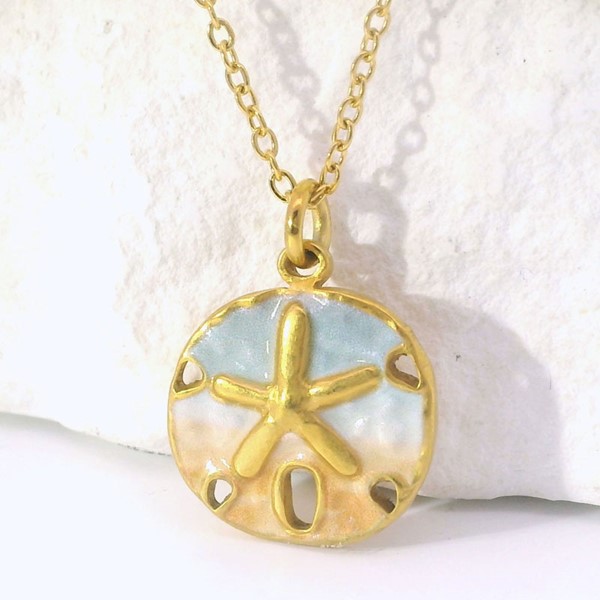 Paradise Sand Dollar Turquoise Necklace
