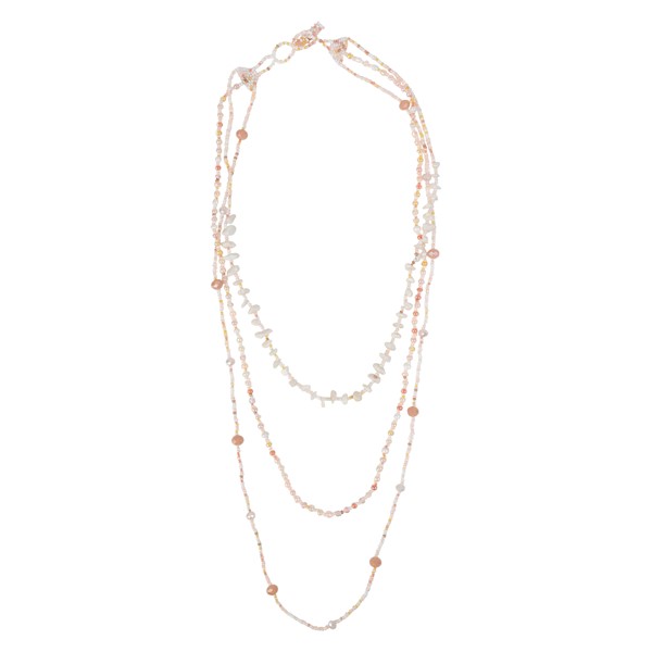 Pink Layered Necklace