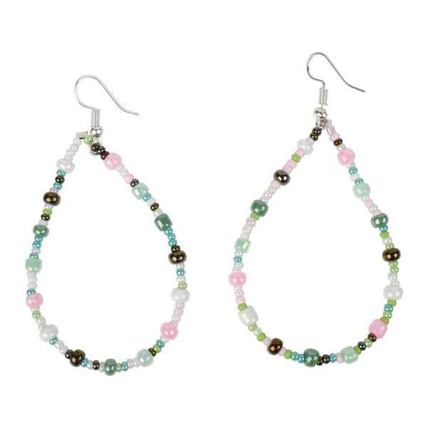 Joy! Green Hoop Earrings