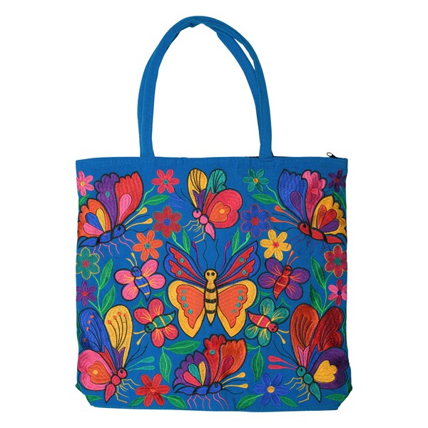 Butterfly Embroidered Tote