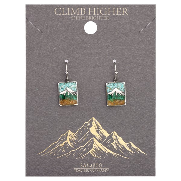 Mountain Summit Turquoise Silver Earring
