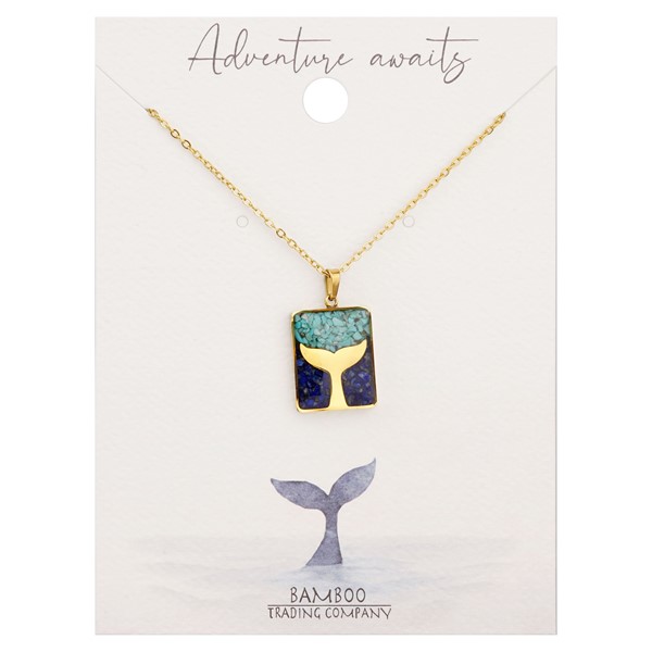 Whale Tail Gold Necklace