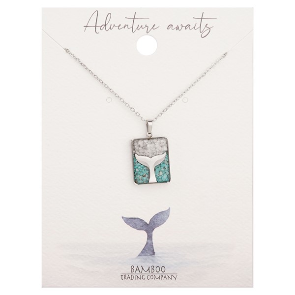 Whale Tail Silver Necklace