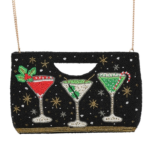 Merry Mix Half Moon Clutch