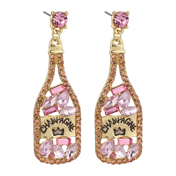 Celebration Earrings Champagne Pink