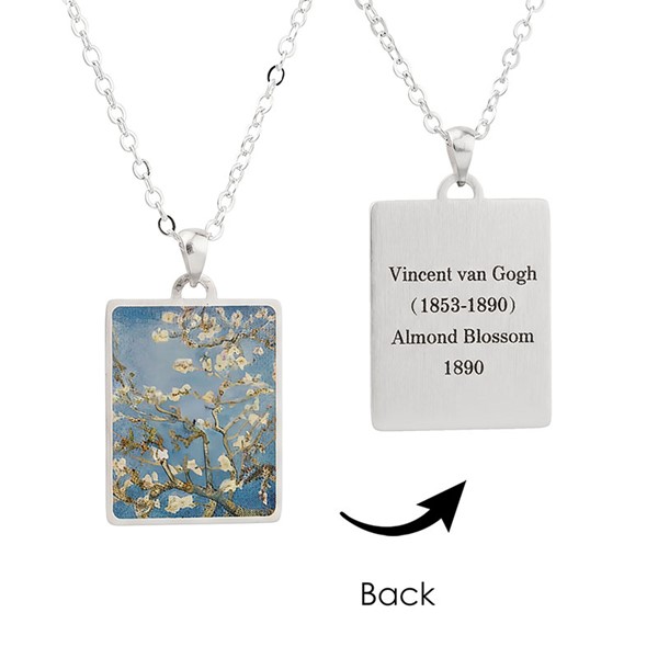 Masterpiece Necklace Silver Almond Blossom